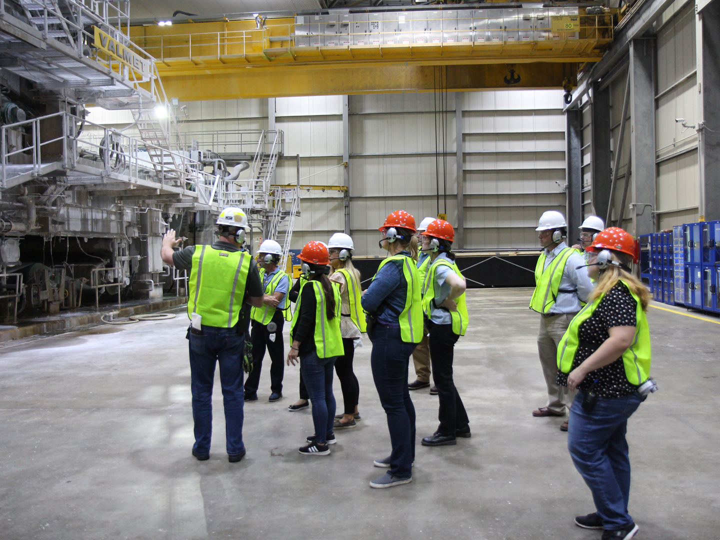 USDA-APHIS officials saw forest stewardship in action at our Marlboro Mill.