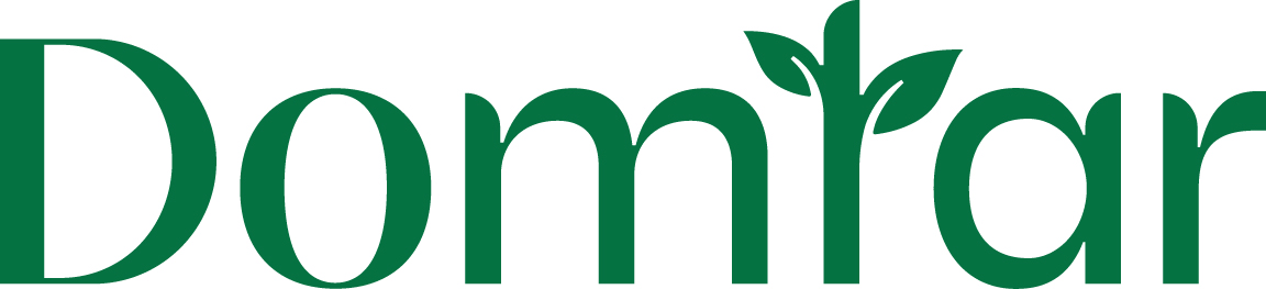 Domtar's new logo in dark green color