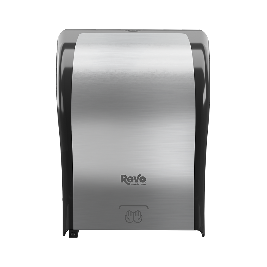 Revo® Electronic Hands-Free Towel Dispenser, Stainless Finish_2