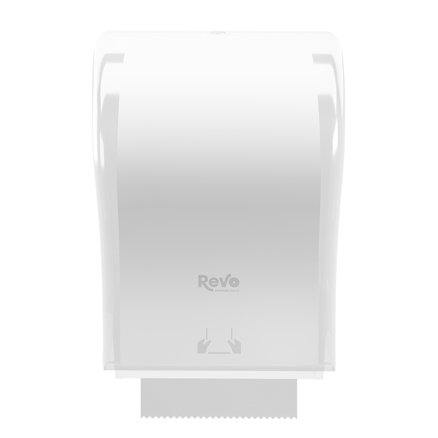 Revo® Mechanical Hands-Free Towel Dispenser, White Finish_2